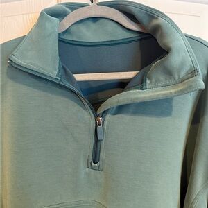 lululemon athletica Softstreme Cropped Half-zip Sweatshirt